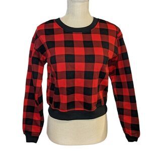 🤩 Better Together red and black checkered sweatshirt‎ size XS 🤩 2 for $20